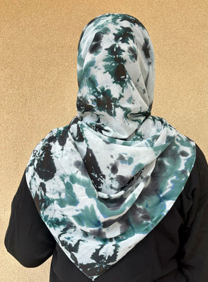 Tie-Dye Chiffon Shawl/Hijab