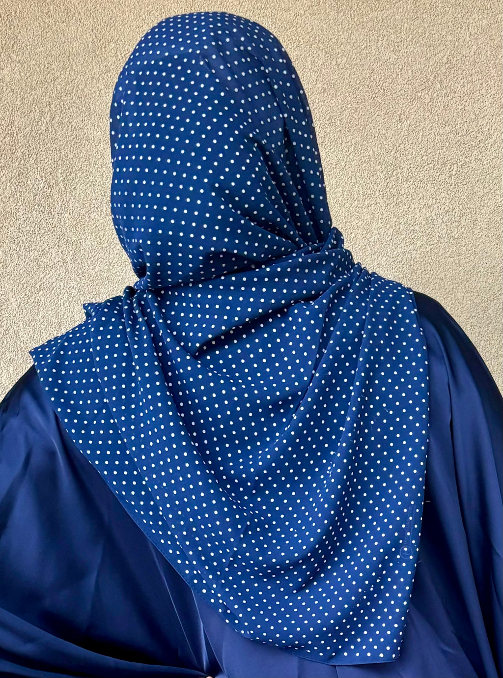 Royal Polka Dot Chiffon Shawls