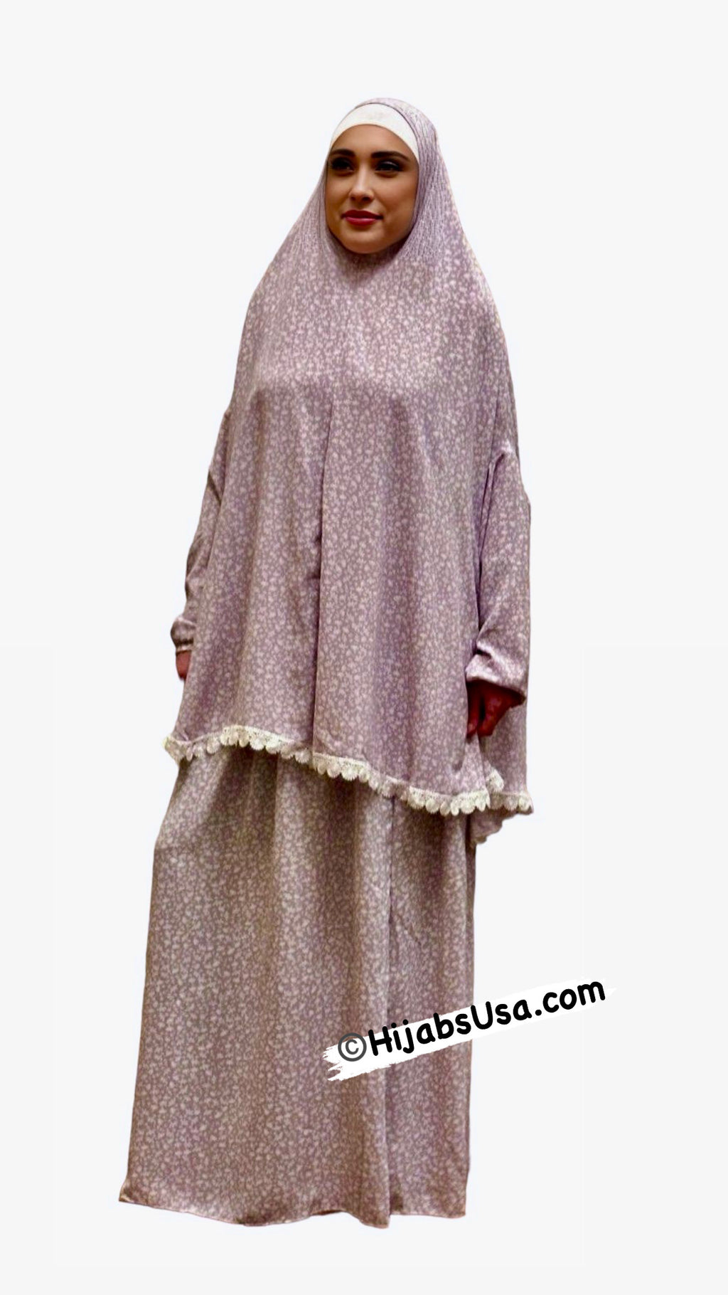 Asma 2pc Floral Prayer Garments/Salah clothes