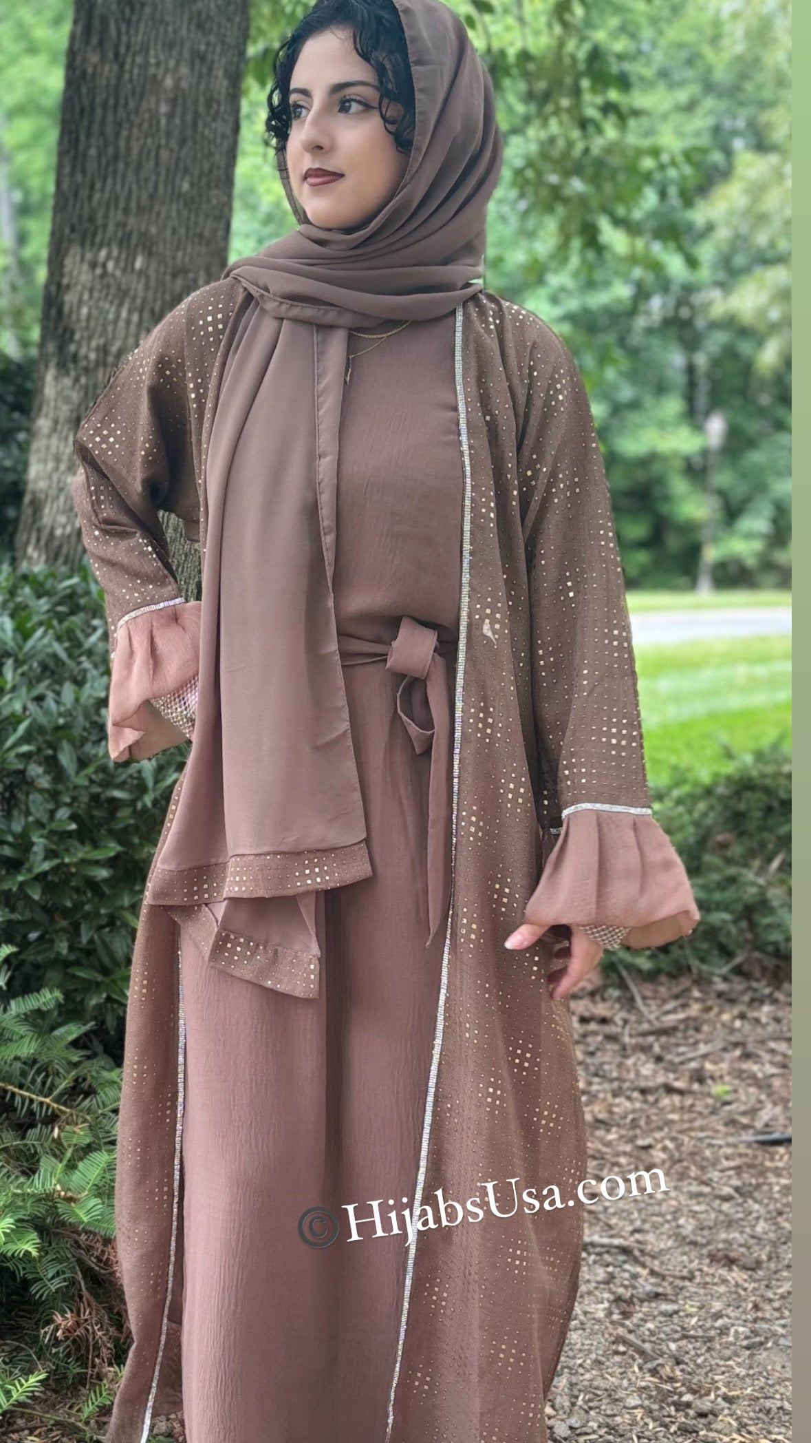 Bayan 4pc Abaya Set