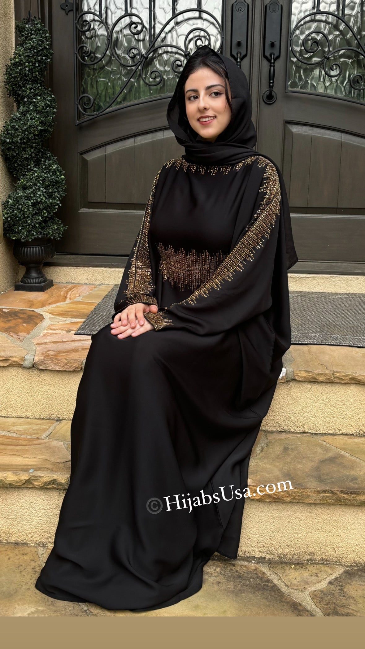 Bushra Butterfly Abaya