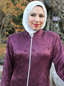 Rasha Burgundy Abaya