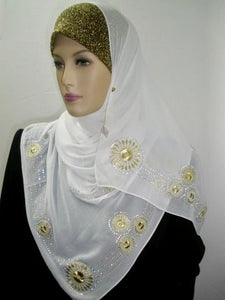 Fancy Golden Embroidery Shawl