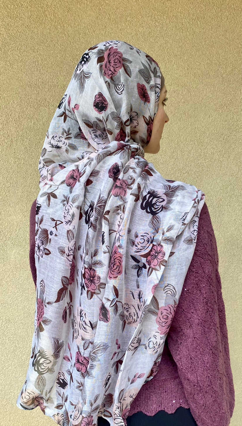 Summer Blossom Hijab/Shawl/Wrap