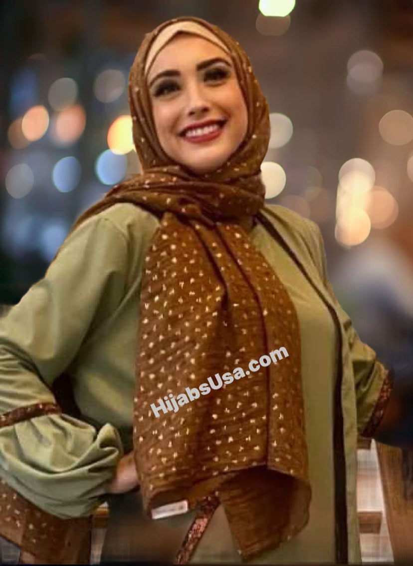 Golden Glam Hijab/Shawl