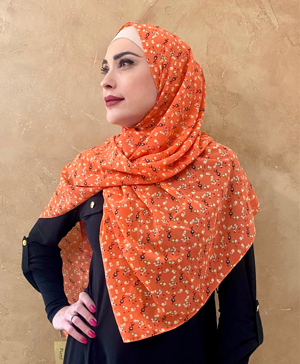 Floral Crown Hijab/Shawl