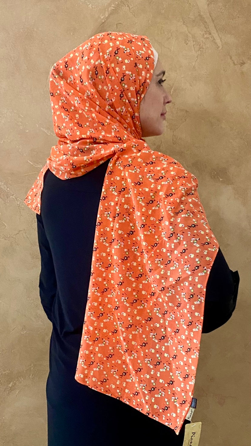 Floral Crown Hijab/Shawl