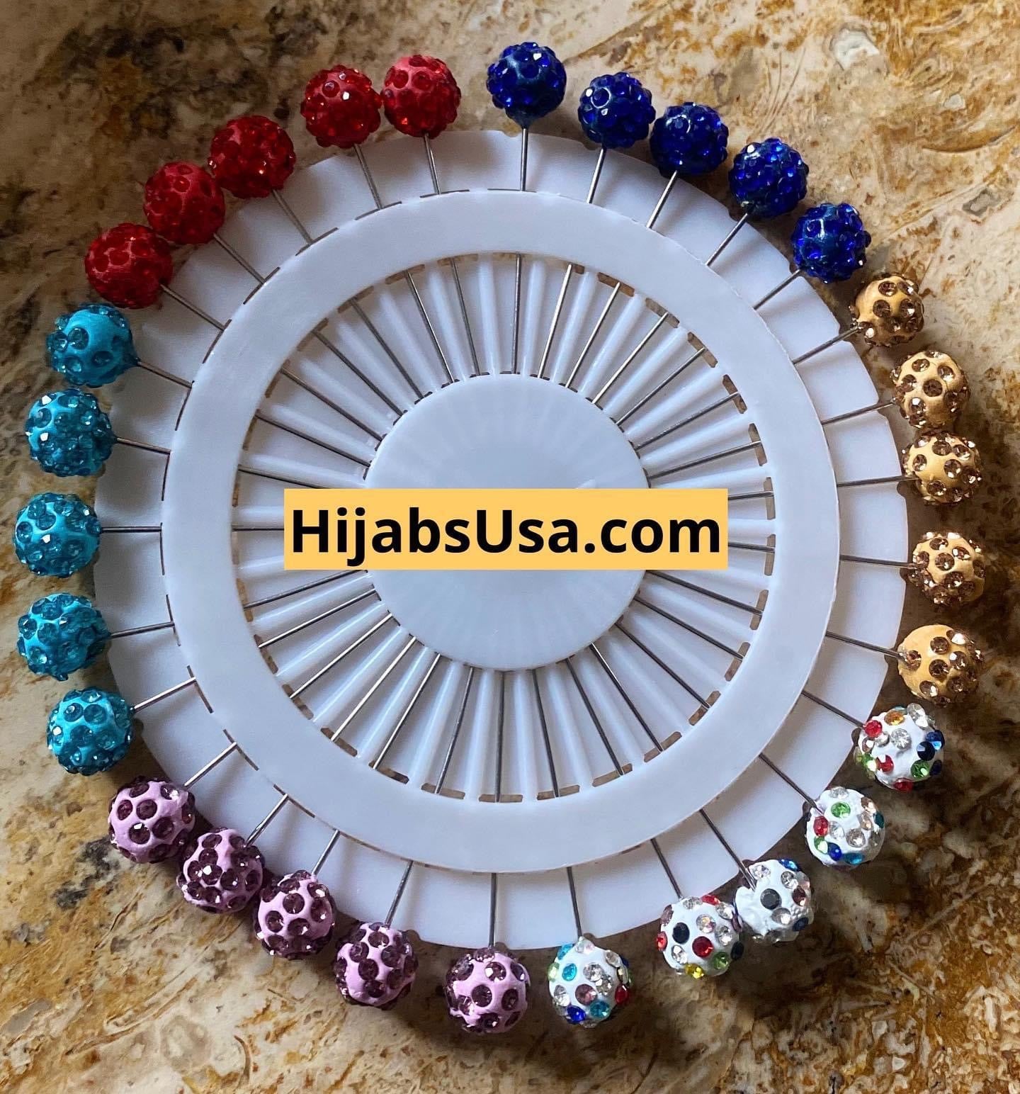 Hijab Pins (Round Ball Design) – Hijabs USA