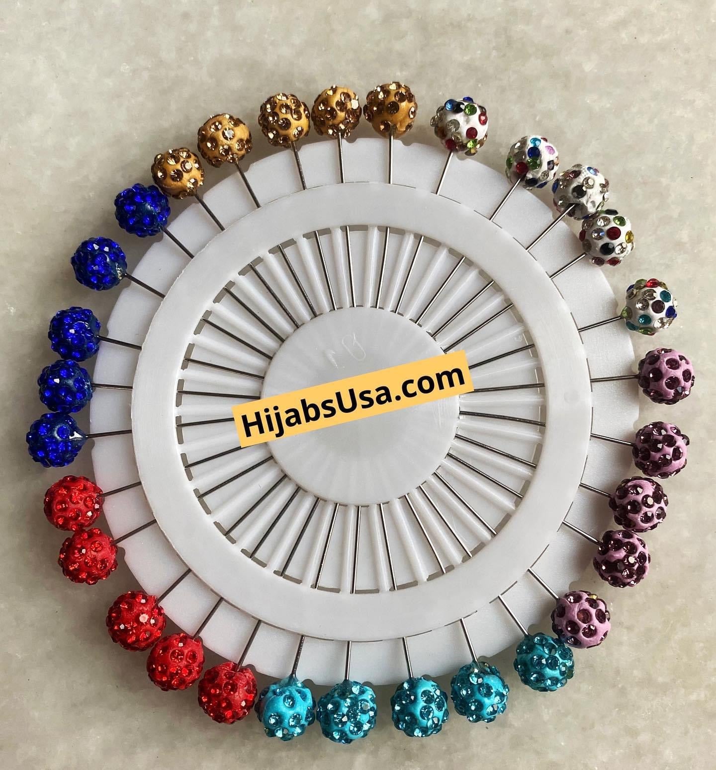 Hijab Pins (Round Ball Design)