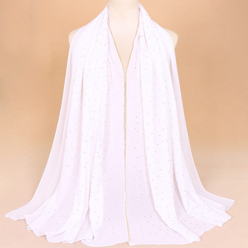 Solid Chiffon With stones