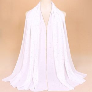 Solid Chiffon With stones
