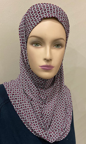 “Floral Rows ” 2 Pc Ameera Hijabs