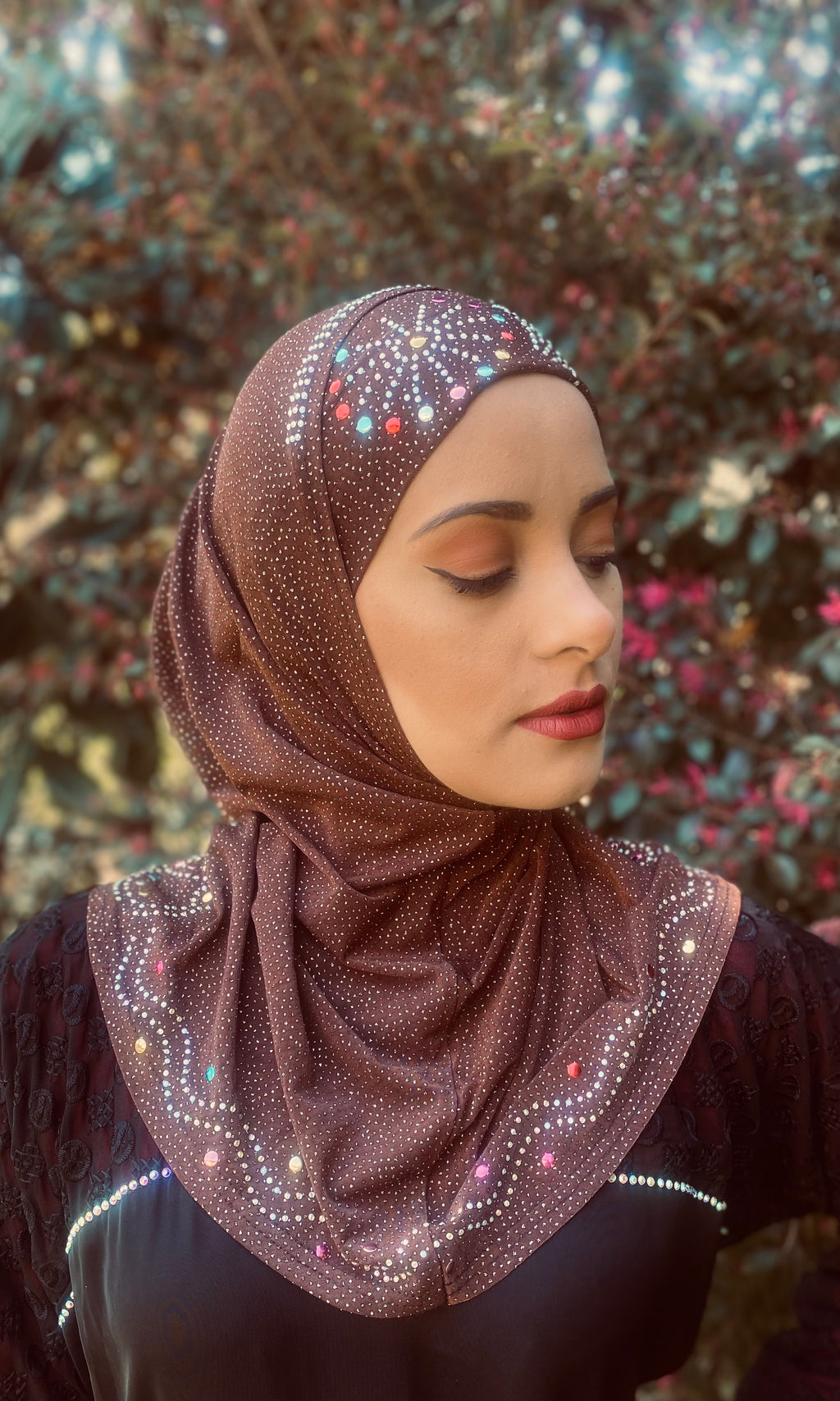 Middle Eastern Boutique Two Piece Jersey Hijab Rose #16