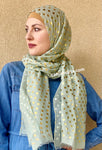 Golden Polka Dot Hijabs/Shawl